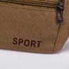 Casual Solid Color Canvas Outdoor Waist Belt Bag Canvas Bags Money Pouch Chest Bag Waist Packs