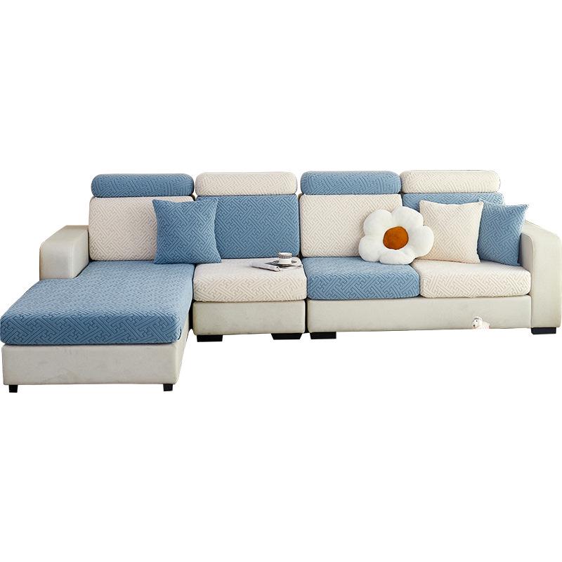 Thickened Non-Slip Polar Fleece Sofa Cover: Elastic, Full Coverage, Dustproof, High-Grade Design