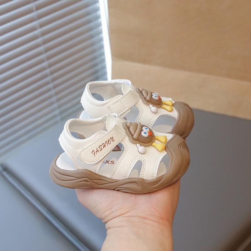 

Boys Shoes, Girls Baby Sandals, Children s Walking Shoes, Soft-bottomed Colored-lit Shoes 20 бежевий