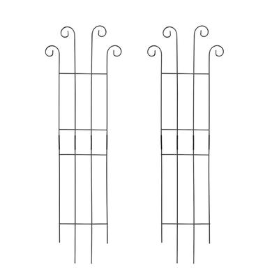 2lots Modulars Metal Plant Support Trellis For Indoor Outdoor Vertical Gardening With Rusts Resistant Coating