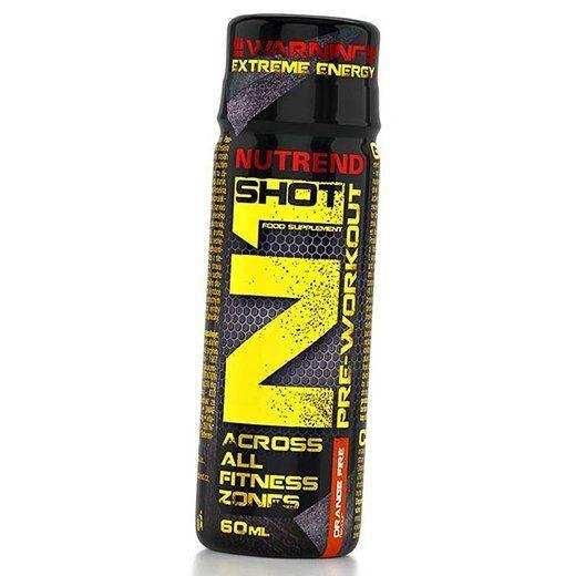 Pre-workout, Professional Stimulant In Liquid Form, N1 Shot, Nutrend 60ml (11119004)
