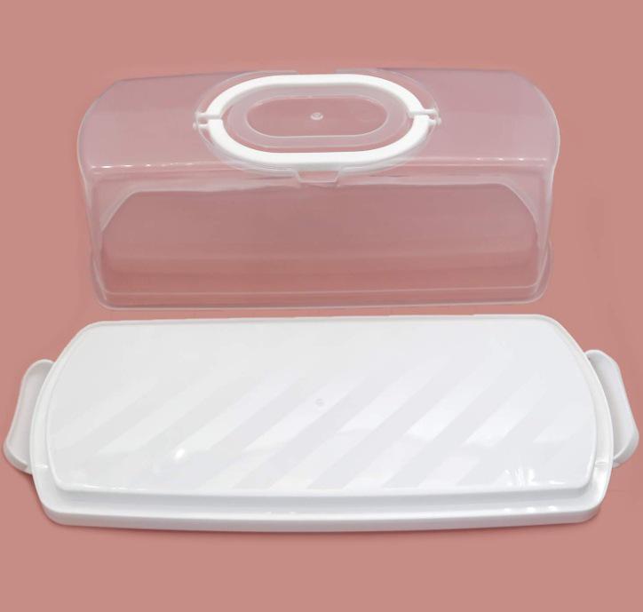Reusable Rectangular Cake Roll and Towel Tote Box