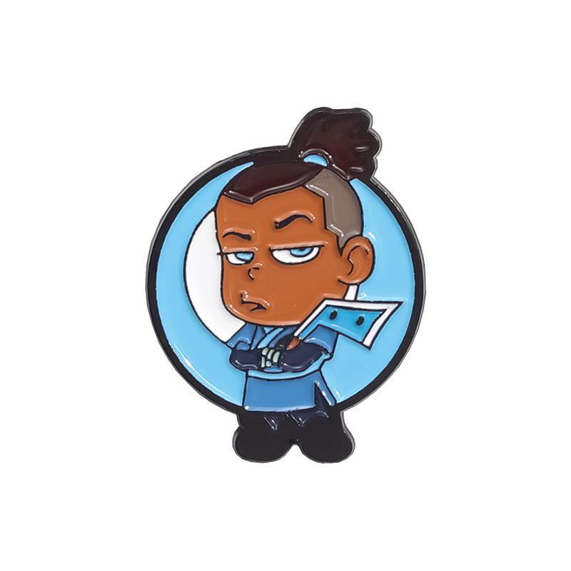 Anime Boy Enamel Pins Custom TV Series Cute Buffalo Brooches Lapel Badges Cartoon Funny Jewelry Gift for Fans Friends