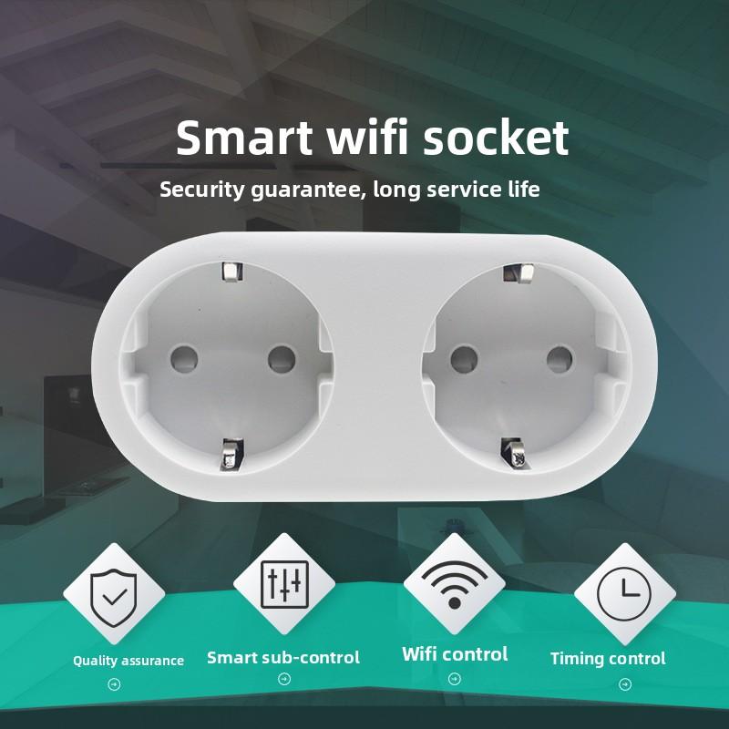 Hot Products Shunt Dual-Control Voice Control Timer Switch Life SocketwifiSmart Socket