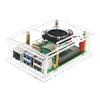 Raspberry Pi 5 Acrylic Case with Fan and Copper-Aluminum Heatsink