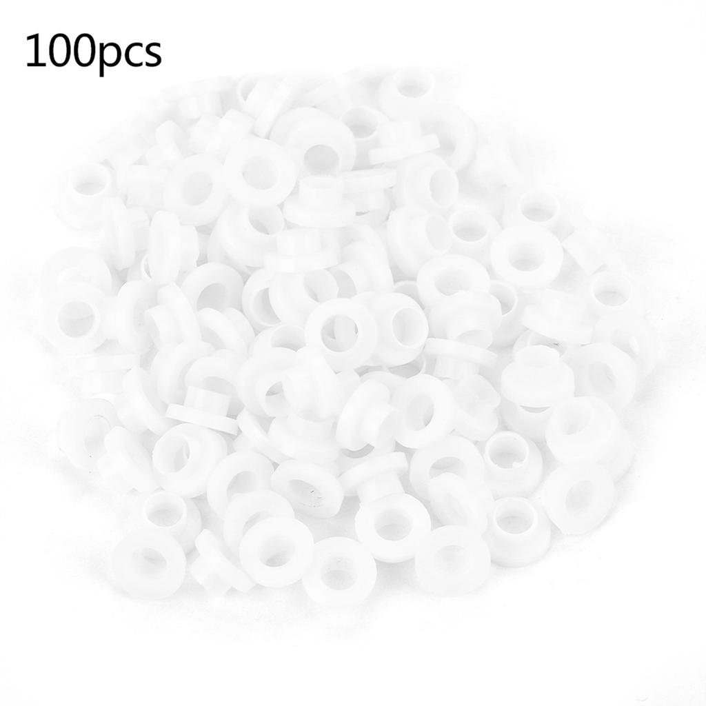 100pcs Transistor Washer Insulated Plastic Spacer Bushing Washers (TW-3)