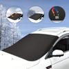 Auto Frontscheibe Schneeblockierung Winter UV- & Schneebeständiger Schutz Frostschutzabdeckung Sonnenblende Eingebauter Magnetischer Saugfuß