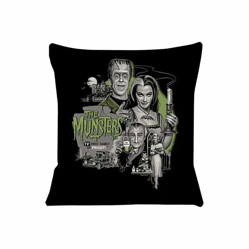 

The Munsters Horror Movie Cushion Cover for Sofa Pillow Case Cover Seat Car Throw Pillowcase 45x45cm For Home Decorative SJ-697 12x12Inch