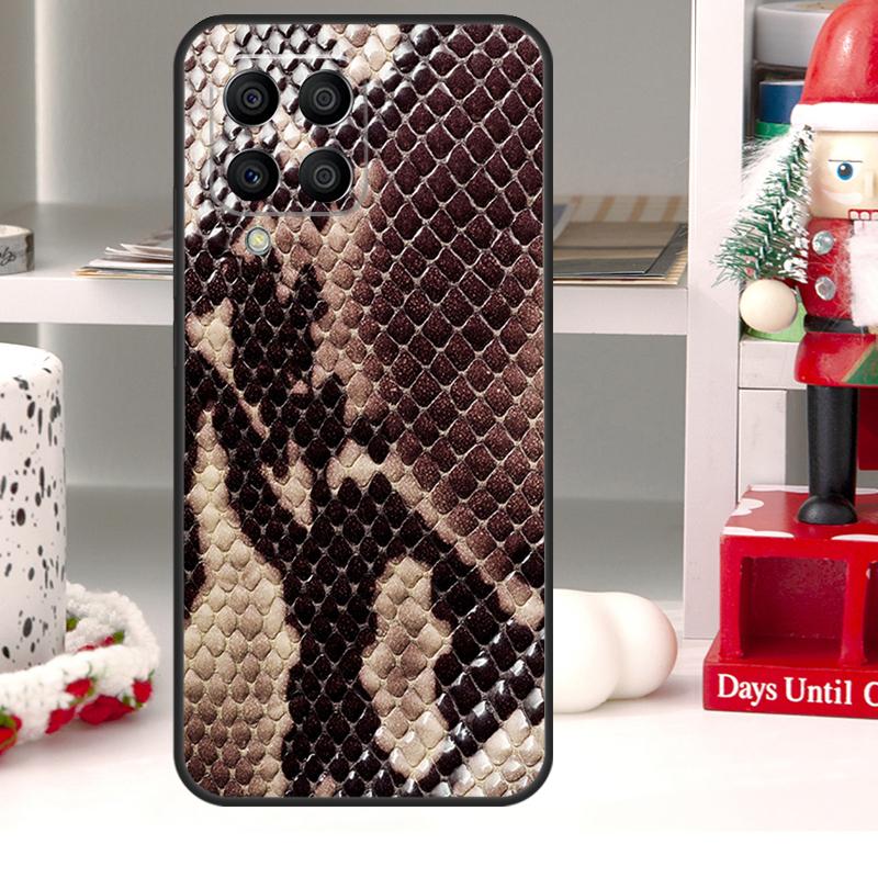 Snake Skin For Samsung Galaxy M55 M15 M13 M23 M33 M53 M20 M21 M51 M12 M32 M52 M34 M54 M31s M30s Case