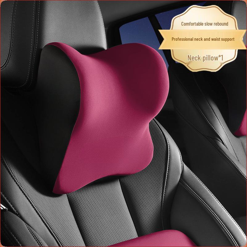 Premium Car Headrest & Lumbar Support Neck Pillow for Driver