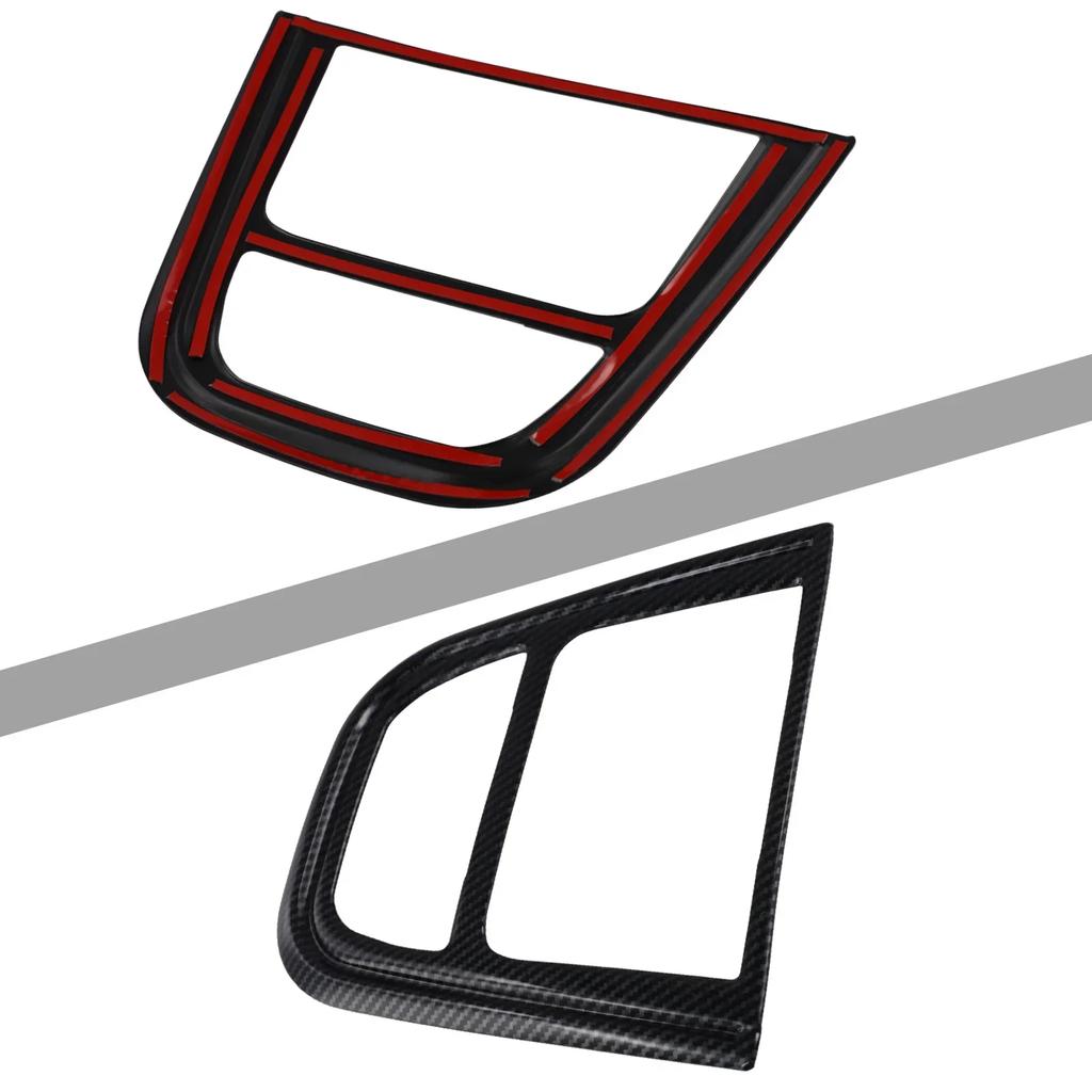 Auto CD Panel Zierleiste Mittelkonsole Abdeckung Kohlefaser Aufkleber Aufkleber Für Buick Für Encore 2013-2015 Zubehör Innendekoration