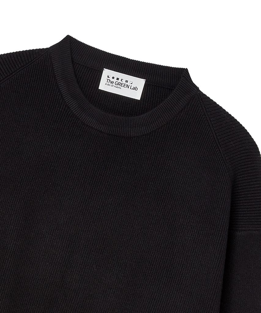 THE GREEN LAB Hazzi Round Oversized Knit [Black]
