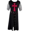 Medieval Knight Cloak & Tunic Templar Hooded Cap Crusader Cloak/Tunic Costumes Cosplay SCA Halloween| Reenactment