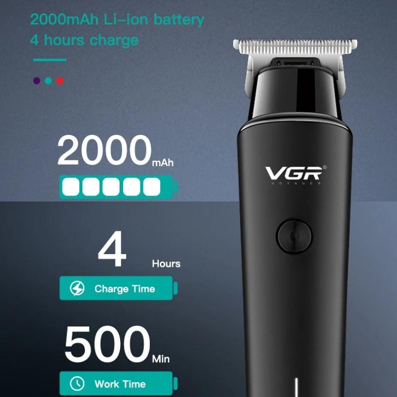 VGR V-933 Hair Clipper Rechargeable Hair Trimmer Electric Beard Shaver Wireless Barber Haircut Oil Head Clipper Oil Head Clipper for Men Home Haircut