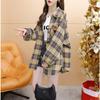 Spring Autumn Vintage Plaid Printing Shirt Women Long Sleeve Casual Fashion Button Top Female Cardigan Blouse