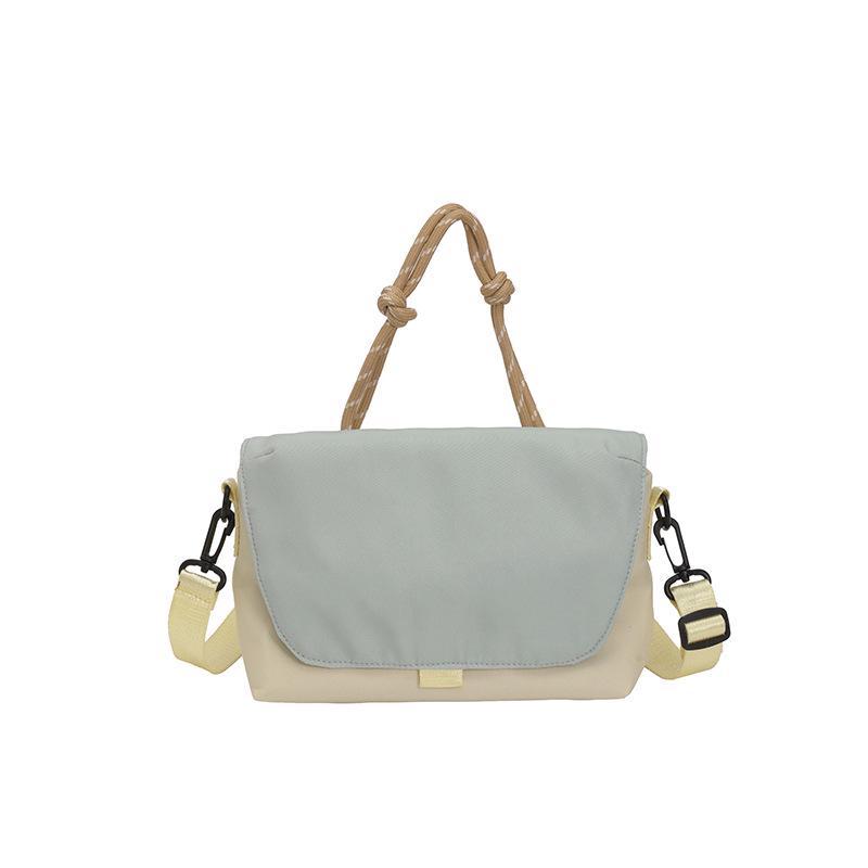 2026 Colorblock Crossbody-Tasche: Stilvolle, vielseitige, kleine quadratische Tasche für Damen aus strapazierfähigem Nylonstoff