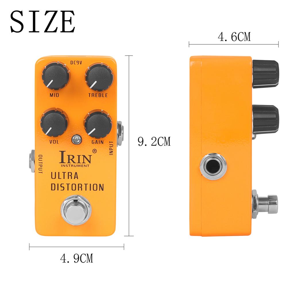 IRIN RS-17 Ultra Distortion Guitar Effect Pedal High Gain Distortion Electric Guitar Effect Pedal True Bypass Guitar Accessories