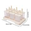 9 Grids Ice Cream Mold With Stick Lid PVC Ice Popsicle Tools Tool Maker Kitchen Tray Ice Desser K9S3