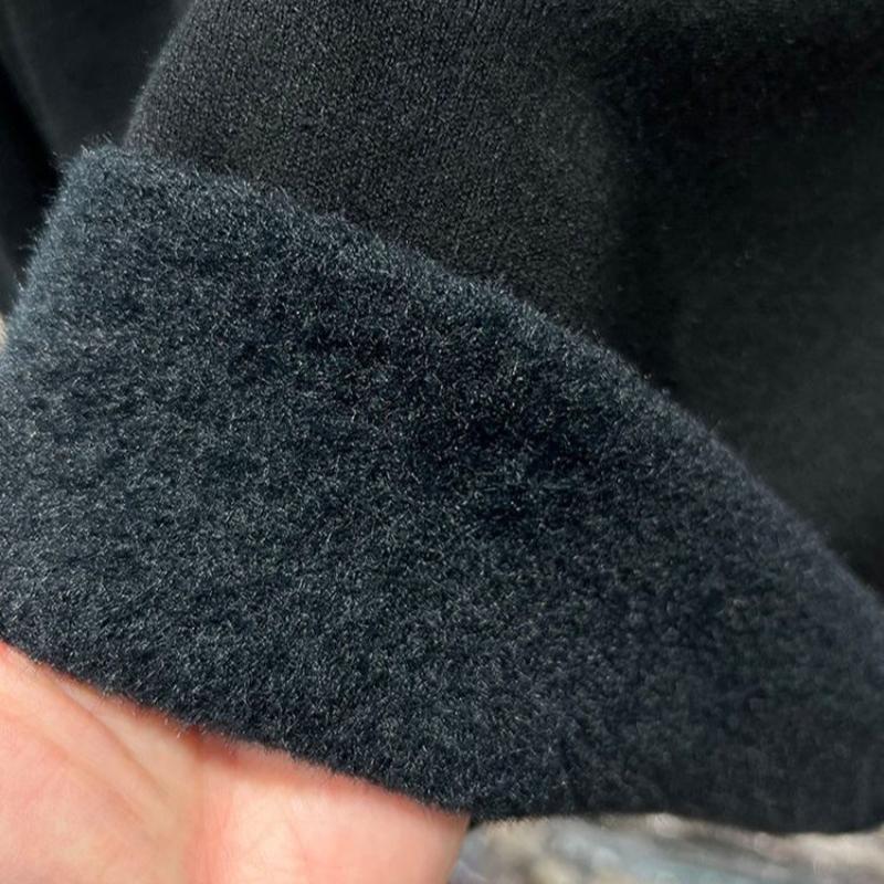 Autumn and Winter Plush Thick Velvet Base Women's Sweaters Long Sleeve Half High Collar Warm Knitted Sweater Ladies Elegant Solid Pullover Tops 24870