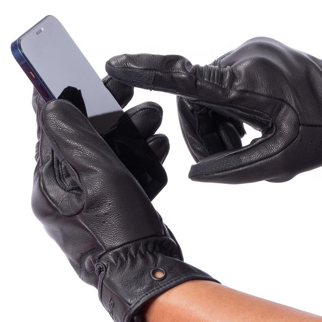 Alpinestars Motorcycle Gloves Black/Black (Size: XL) DYNO Leather Gloves