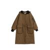Autumn and Winter Plus Size Women's Korean Style Hooded Jacket Over the Knee Long Cotton Jacket