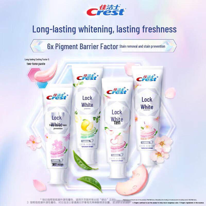 Crest Dual-Color Lock Whitening Toothpaste
