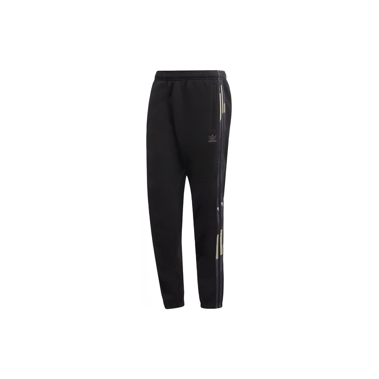 Men s adidas originals Camo Pants Side Elastic Waistband Sports Pants/Trousers/Joggers Black HF4878 L