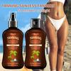 100ml Coconut Tanning Oil Waterproof Long-Lasting Bronzing Glow 2pcs