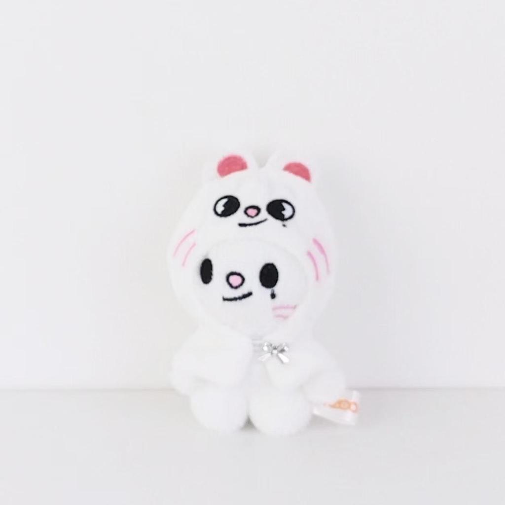 SKZOO Bang Chan 10cm Plush Doll with Cloak Keychain - SKZ Seoul Style