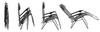Folding Garden Lounger Armchair, Zero Gravity, Tourist, Graphite