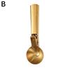 Premium Large Ice Cream Scoop with Trigger Golden Ice Scoop Icecream Metal Scooper Du D9N5