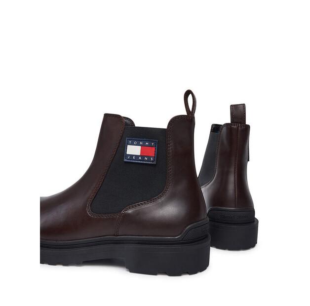Leather Chelsea Boots Tommy Jeans Tjm EM0EM01448, Brown