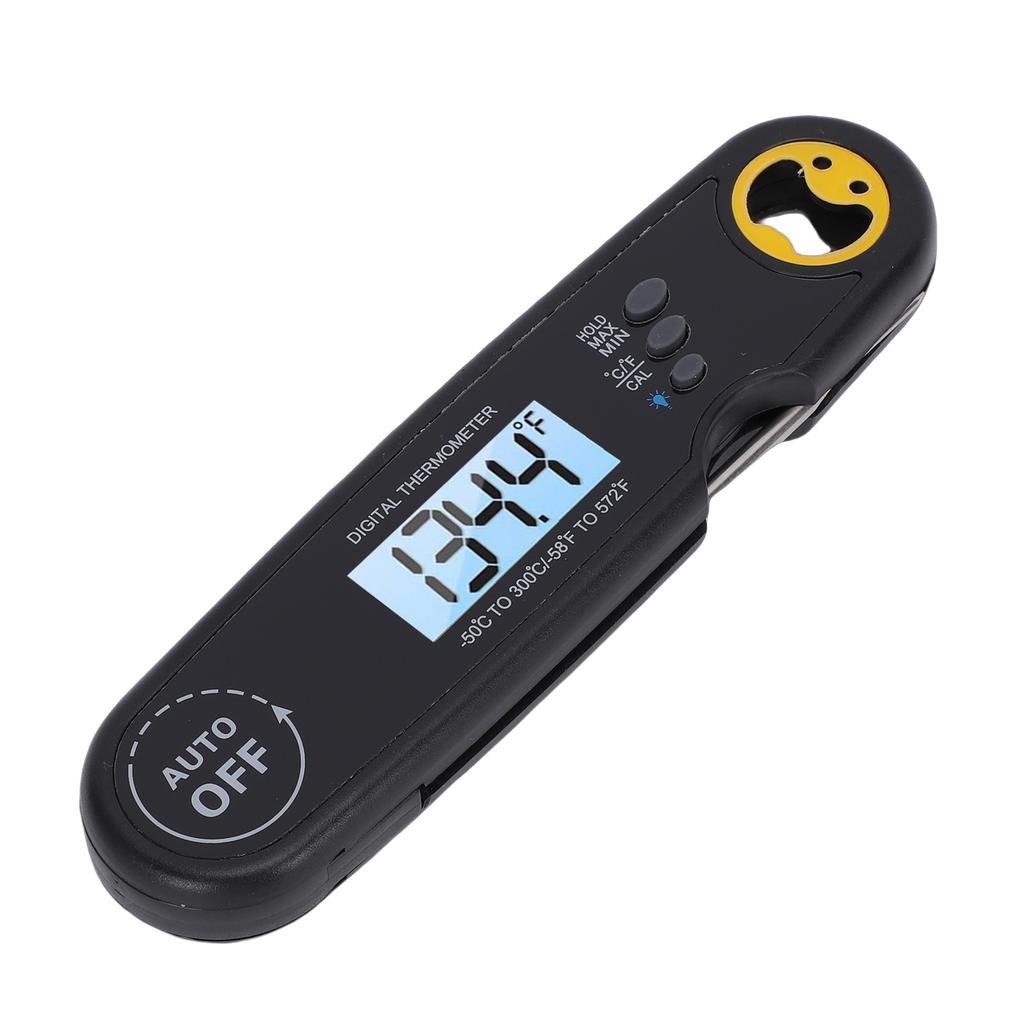 Food Thermometer IPX7 Water Proof Accurate Quick Read Meat Thermometer with Foldable Probe for Kitchen Cooking