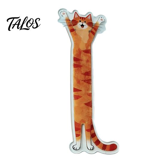 Cat Design Bookmark 5Pcs Acrylic Long Bookmark, Book Mark for Reading Women & Accessory Men, Decorative Kitten Page Marker, Gifts Readers Lovers Lover