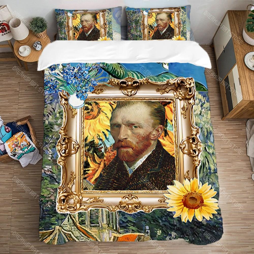 Bettwäsche-Set Bettbezug-Set Einzelbett Doppelbett Übergröße Mode Queen-Size Bettdecken-Sets Bettwäsche Dekorationen Van Gogh Kissenbezug Kunst