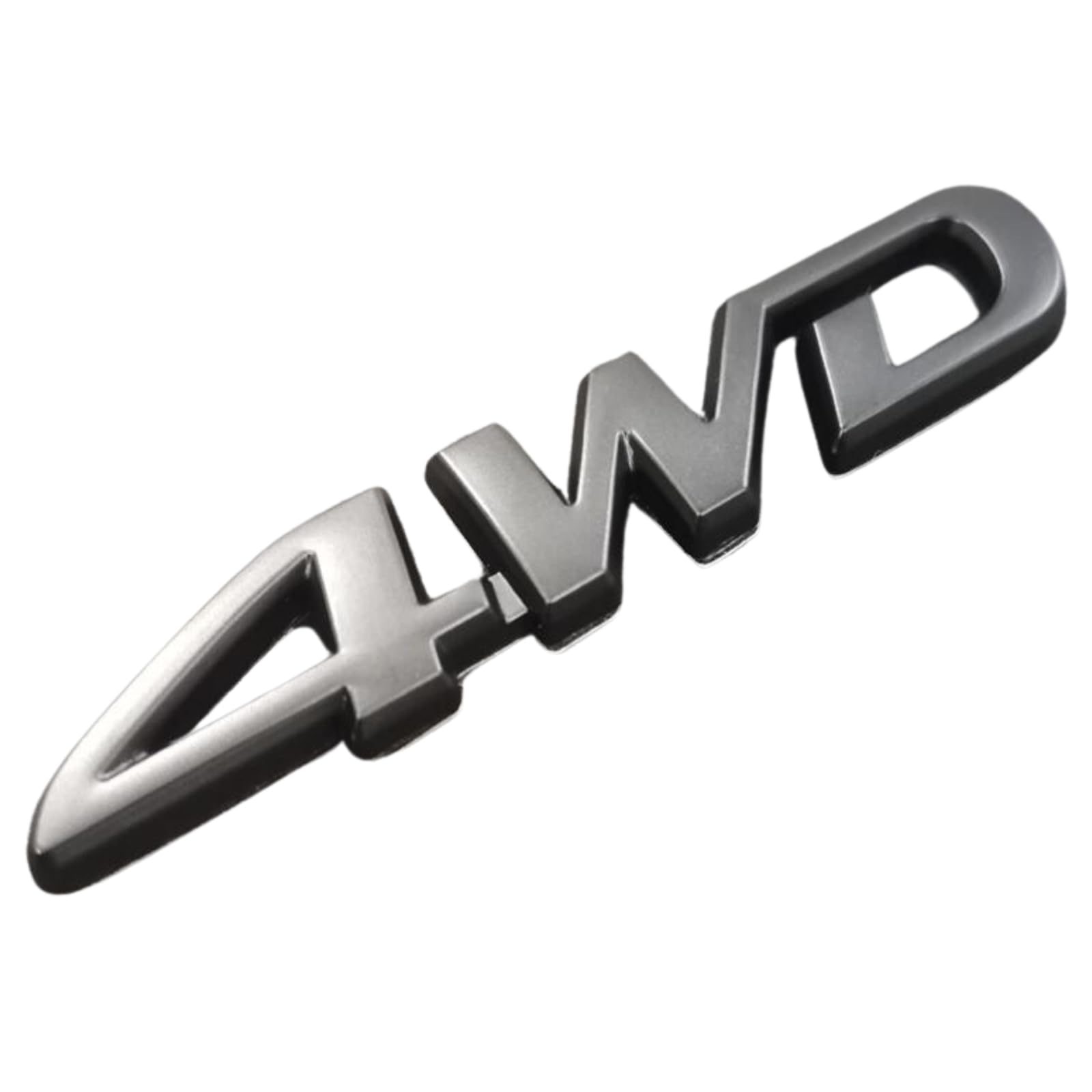 

RYOTBASE 4WD Car Emblem 3D Logo Sticker Universal Dress Up Car Custom Double Sided Tape Decoration Decal Accessory Metallic (Black) чёрный