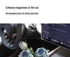 Burnt Edge Rose Imitation Oil Painting for Car Interior Decoration – Cup Holder Floral Ornament