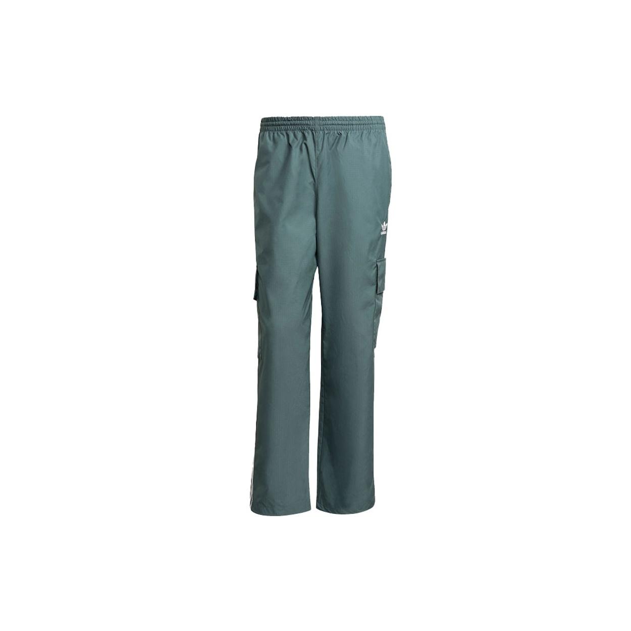 Men s adidas originals 3-Stripes Cargo Woven Breathable Running Sports Pants/Trousers/Joggers Light Blue GN3450 M
