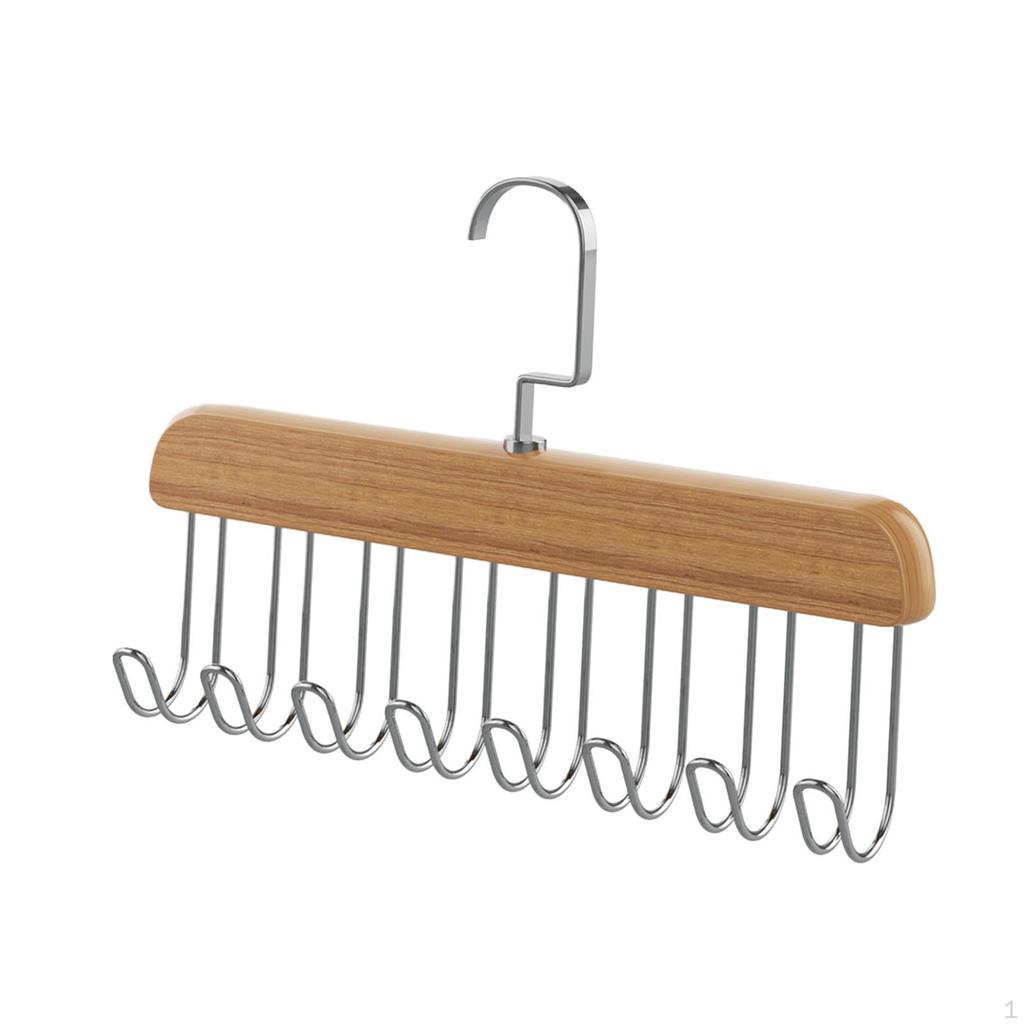 Linne Klädhängare Bälte Underkläder 8 Krokar BH-organisatör Sjal för Bad