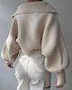 European & American Cross-Border Autumn/Winter Lantern Sleeve Loose Pullover Sweater for Women - Short Style