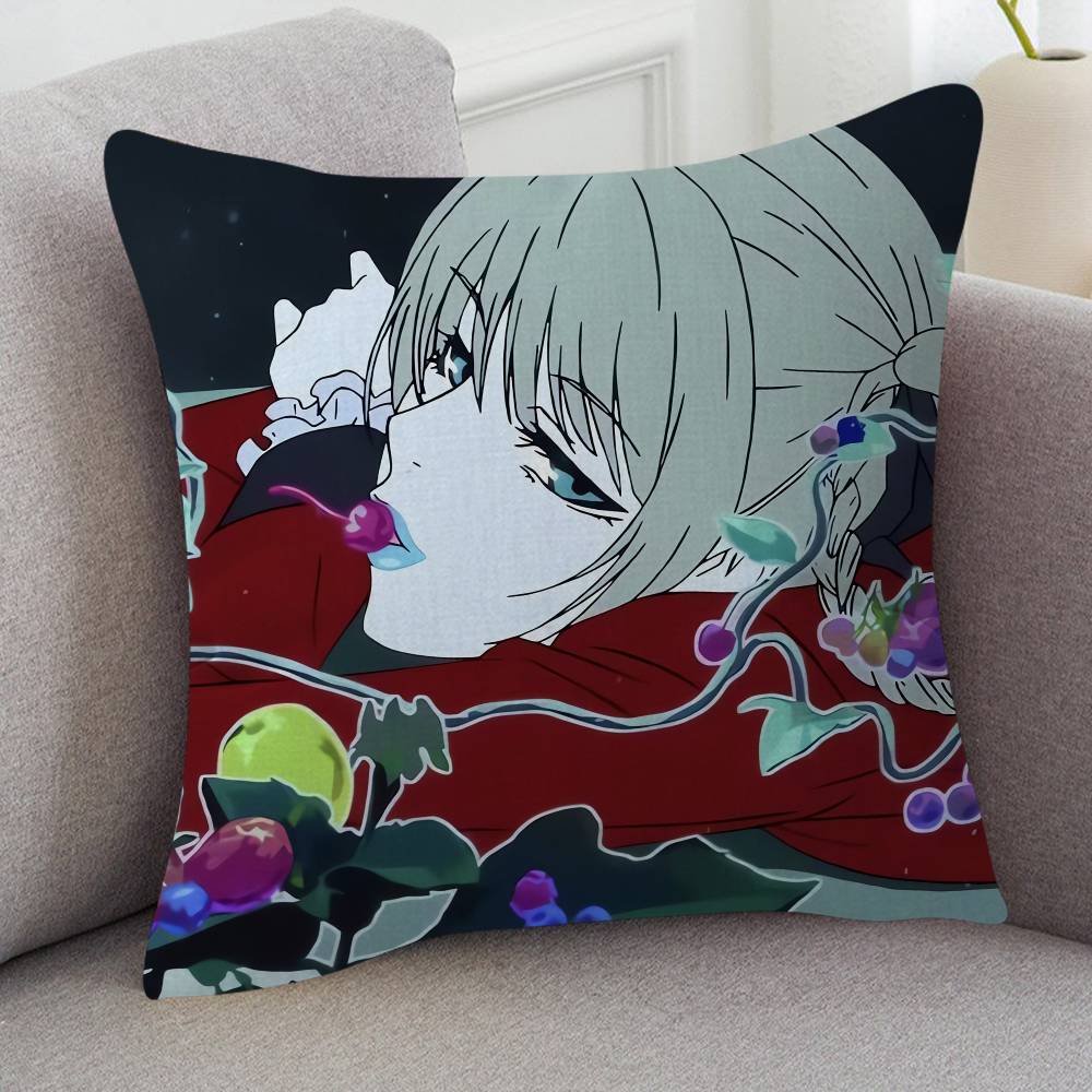 Anime Kakegurui Cute Cartoon Twodimensional Pillowcase Bedroom Sofa Cushion Cover Nap Pillow Cover