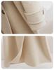Double-Faced Wool Hepburn-Style Coat, Long, Slim Fit, 2025 Collection, Women's Fashion.