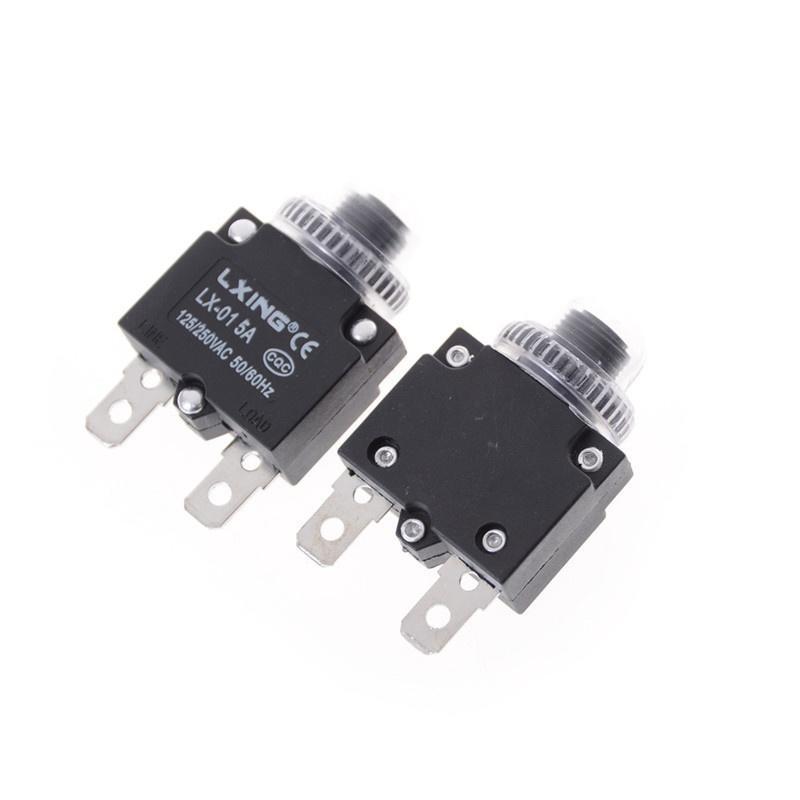 2set Thermal Switch Overload Protector Push Button+waterproof Cover Cheapness CC