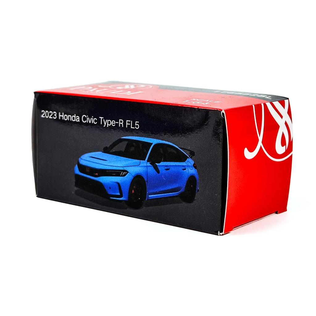 PAUDI MODEL scale diecast model car of the 2023 Honda Civic blue 1/64 TYPE-R FL5,