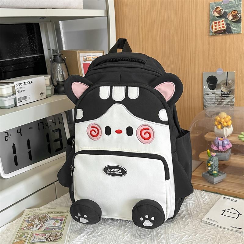College Style Schoolbag Cute Cartoon Kitten Backpack
