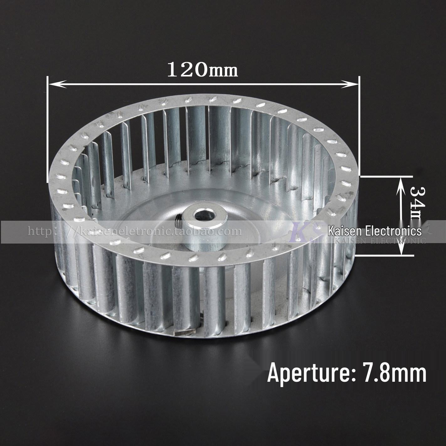 

Galvanized High-Temp Motor Fan Centrifugal Impeller Wheel, 120mm Dia, 34mm-43mm Height, 6mm-8mm Inner Hole
