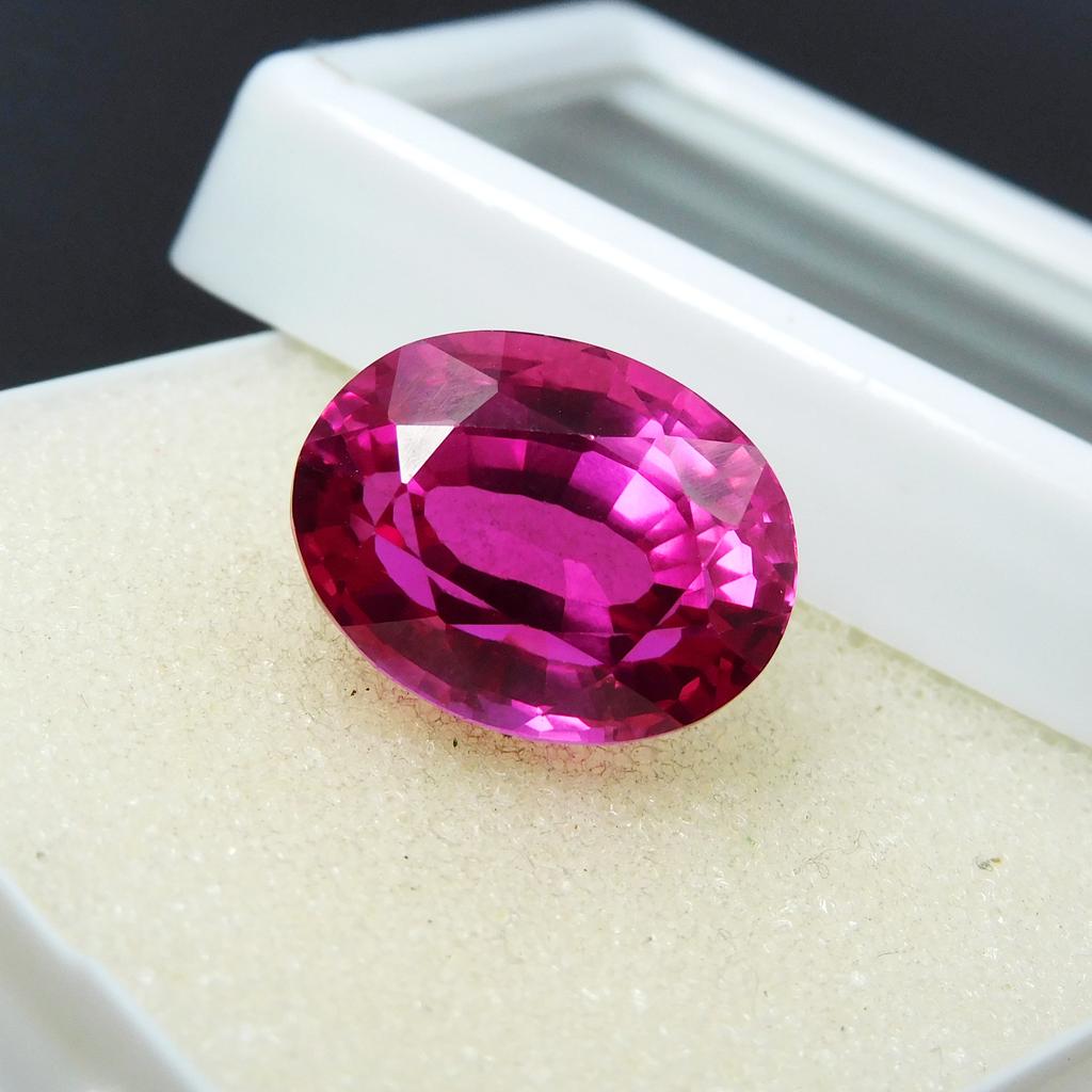 Natural Pink Sapphire Loose Gemstone Oval Cut 12.75 Ct September Birthstone for Gem Collections