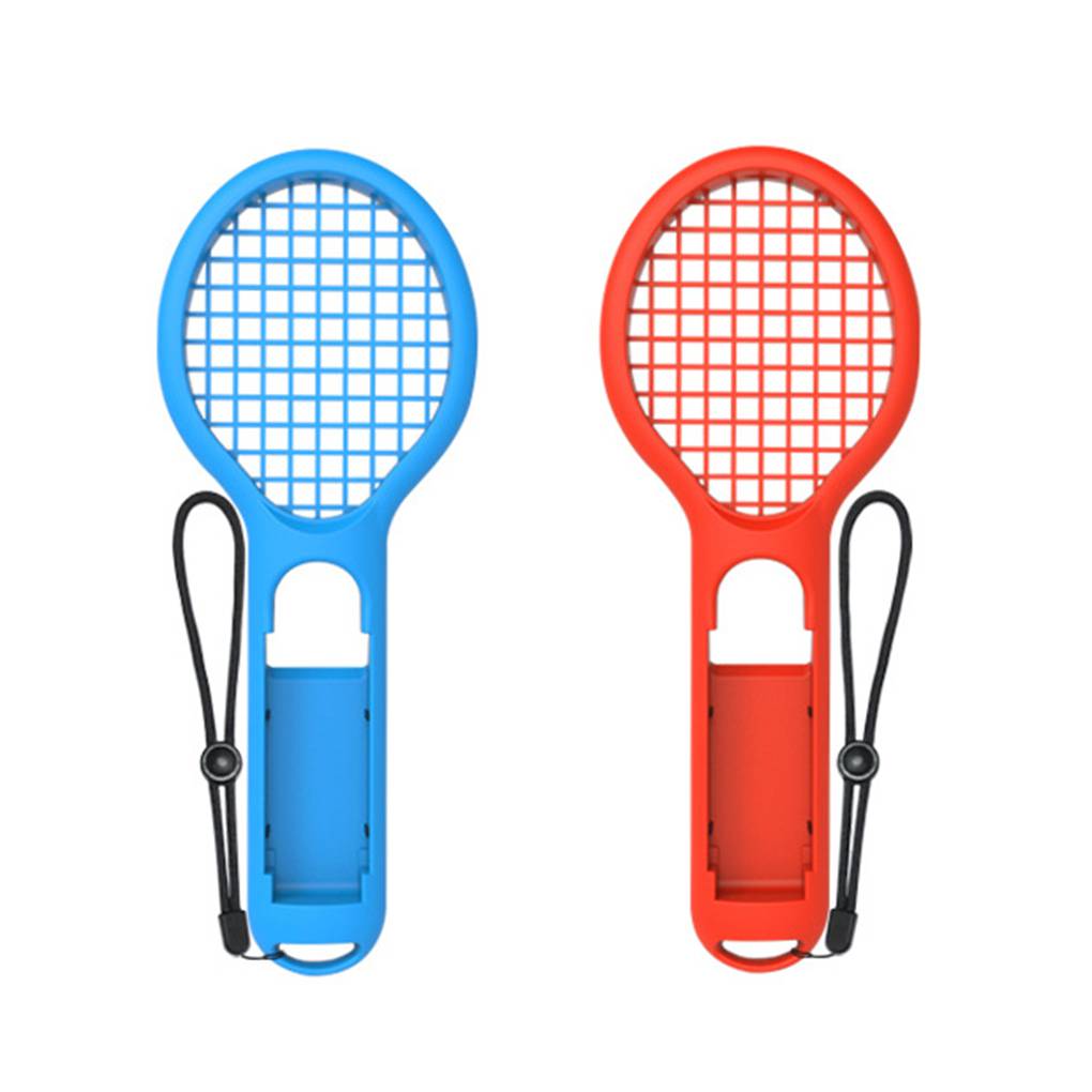 

2Pcs Tennis Rackets Mario For Switch Handle Controller Holder Red