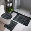 Harleydavidson Motorcycles Customize Your Name 3Pcs Bathroom Mat Set Toilet Lid Cover Ushaped Foot Mat Nonslip Floor Mat Decor For Bathroom