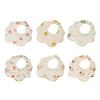 Breathable & Absorbent Burp Cloths Cute & Functional Baby Bibs Lovely Pattern Newborns Bibs Cotton Bibs for Infants Gift